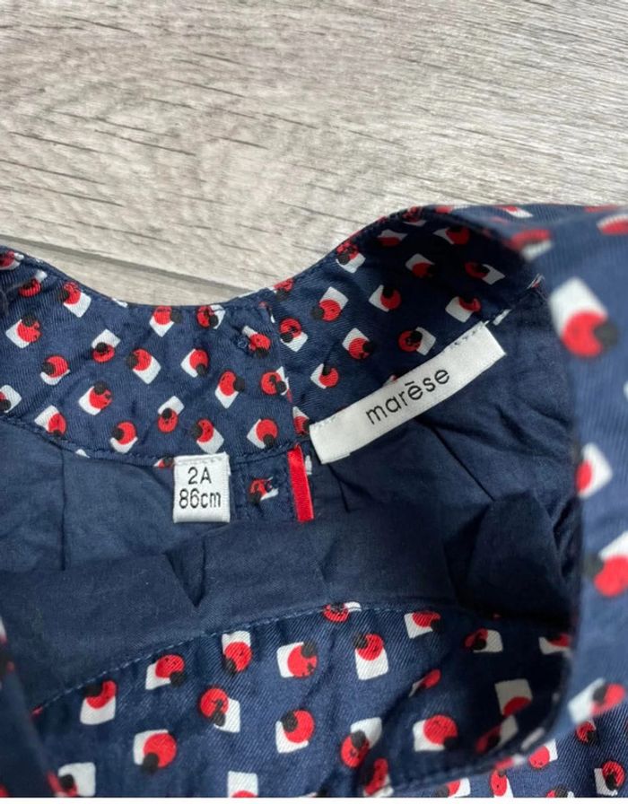 Blouse sans manche Débardeur Marese 2 ans marine rouge - photo numéro 4