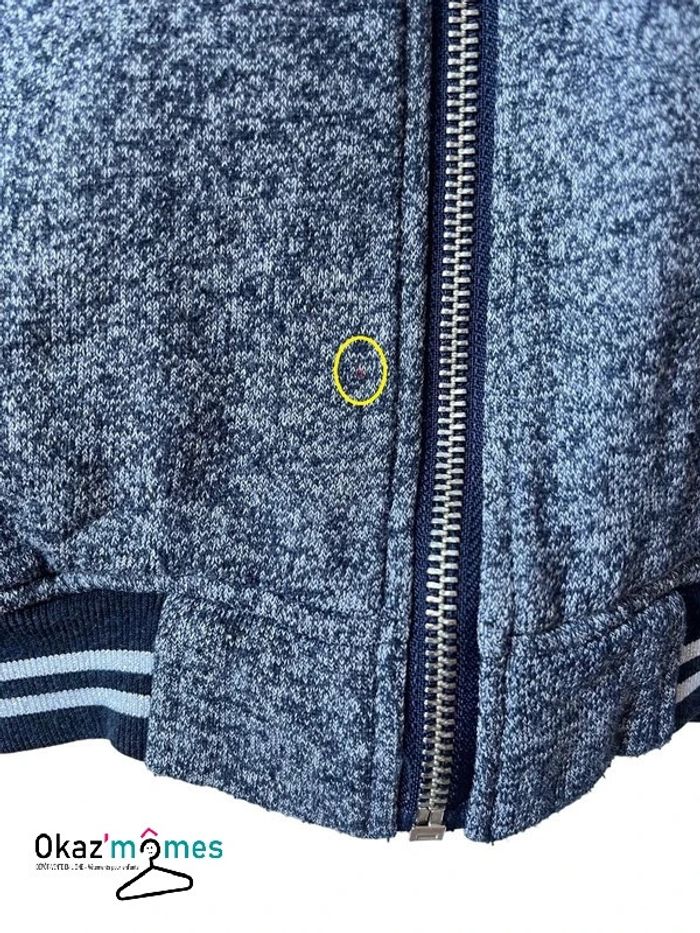 Veste zippée bleu marine - Miss Avant-première 10 ans - photo numéro 4