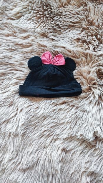 Bonnet noir oreilles Minnie 9 mois