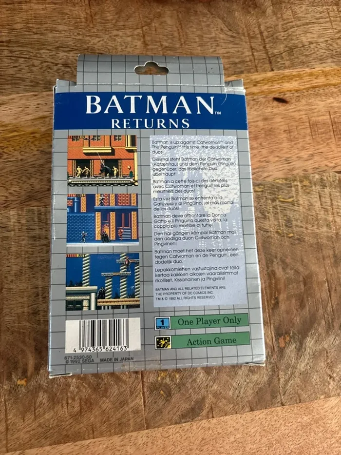 Batman returns sega gamegear - photo numéro 2