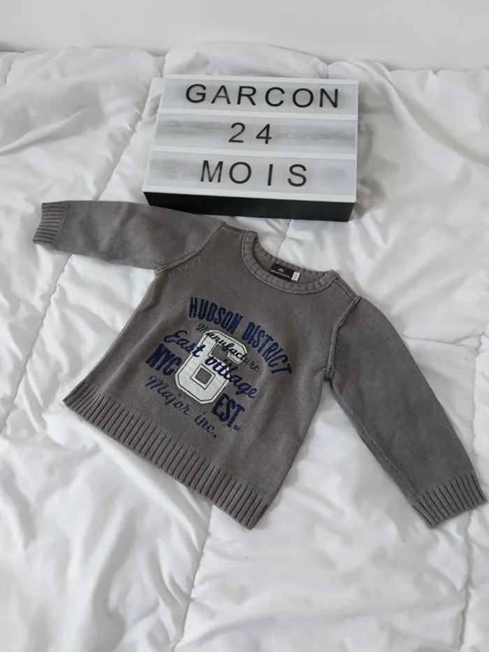 Pull garçon 24 mois Sergent Major