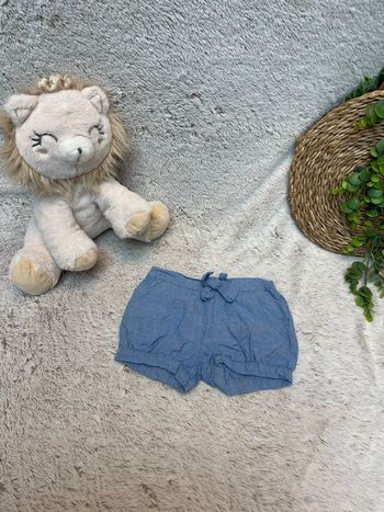 Short en jeans effet bloomer - Vertbaudet 