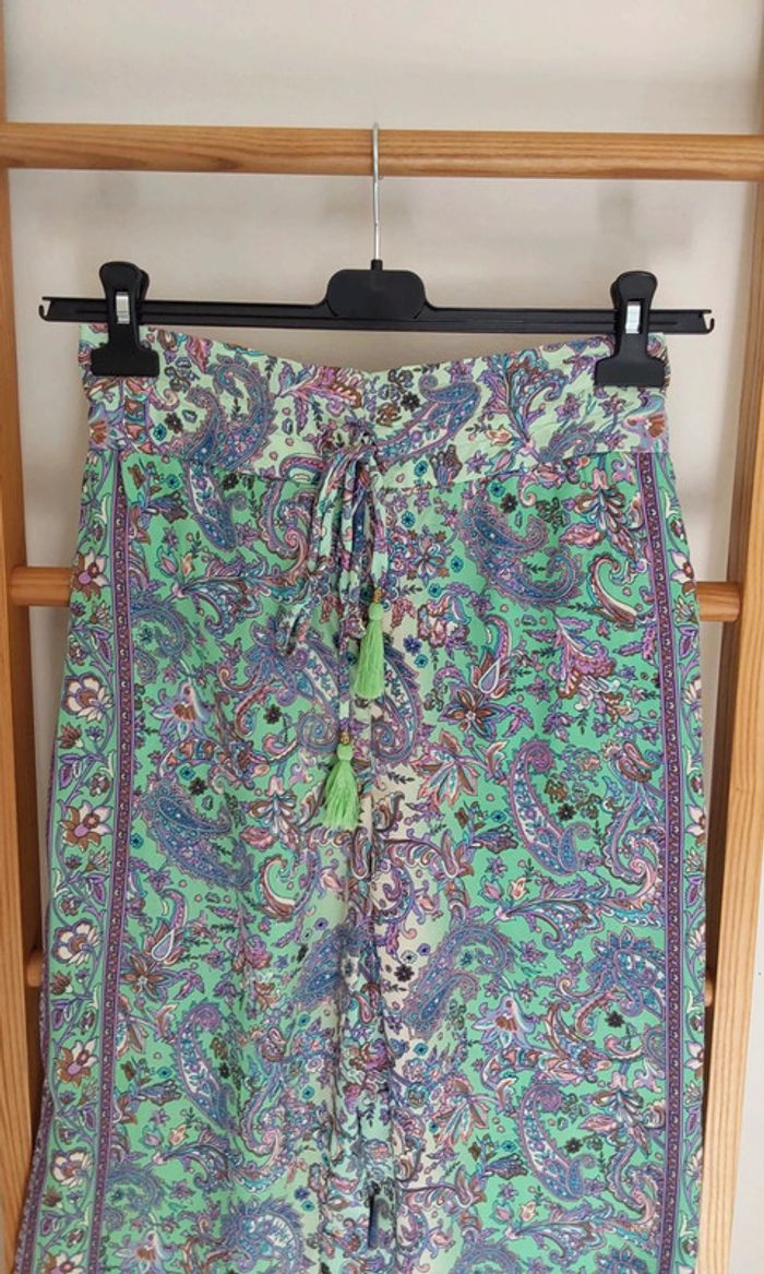 Sarouel neuf soie polyester hippie chic bohème T 36/38 - photo numéro 12