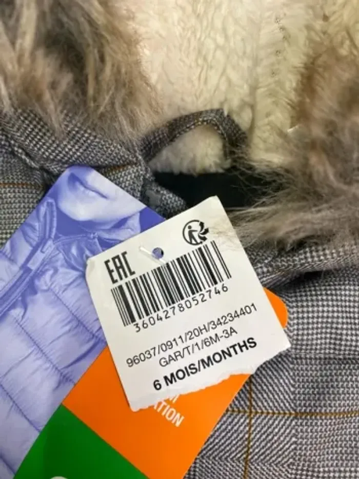 Doudoune bébé garçon - capuche - Obaïbi- Taille 6 mois - photo numéro 2