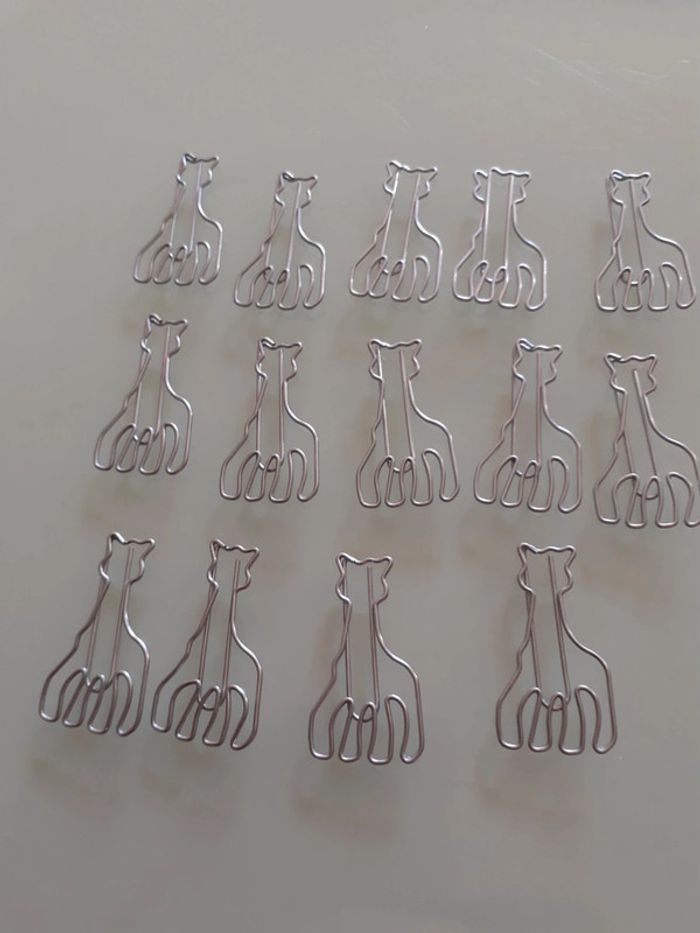 Lot de 42 attaches trombones 📎 Sophie le girafe - photo numéro 3