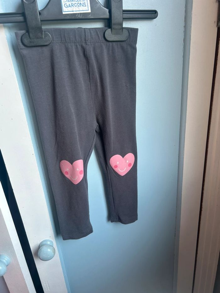 Legging gris foncé, 12 mois