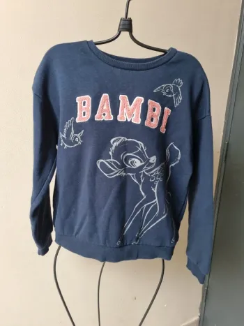 Pull Bambi bleu foncé