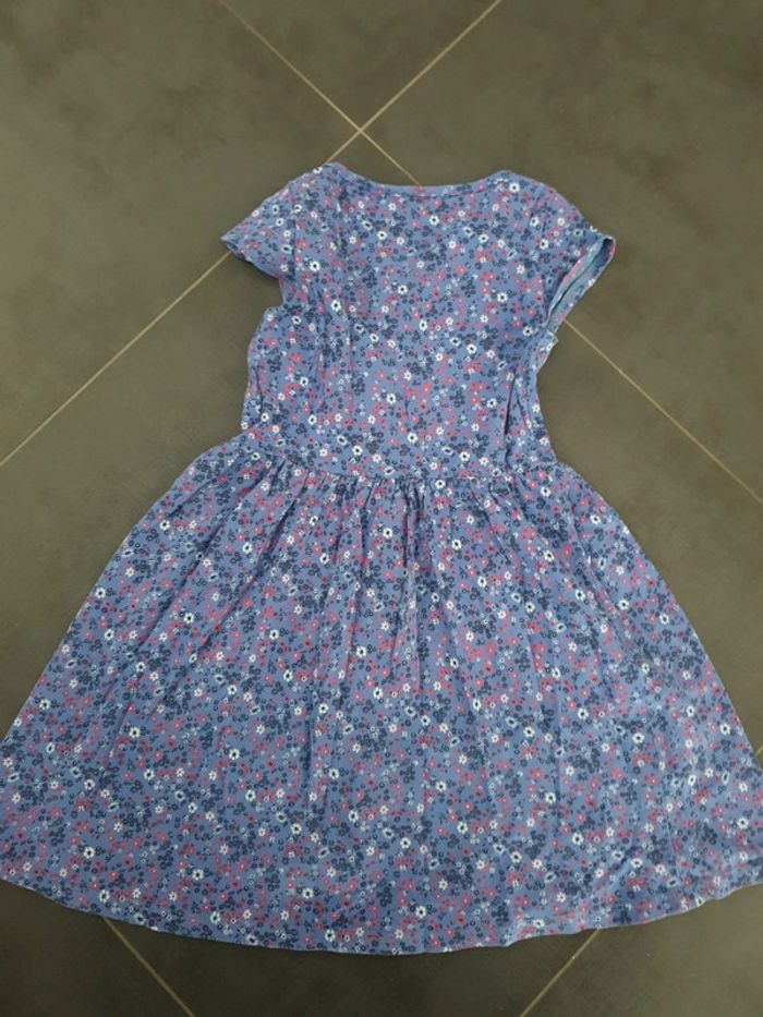 Robe bleue fleurie fille 8 ans - photo numéro 3