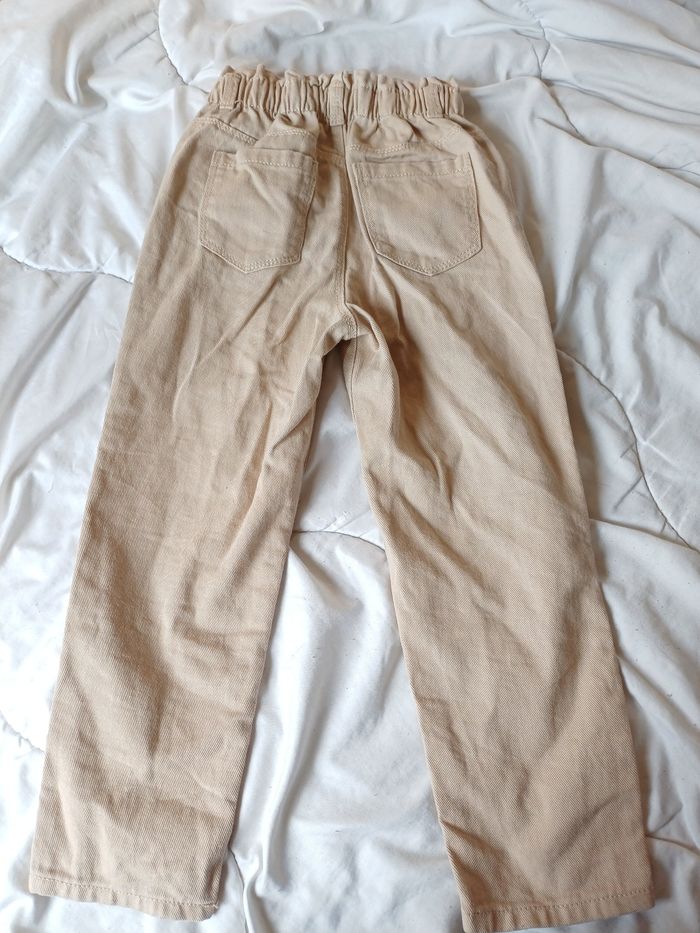 Pantalons denim coupe slouchy à taille ajustable fille - photo numéro 7