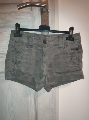 short en jean gris
