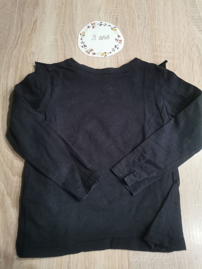 Lot de 4 t-shirts manches longues fille 3 ans vertbaudet - photo numéro 9