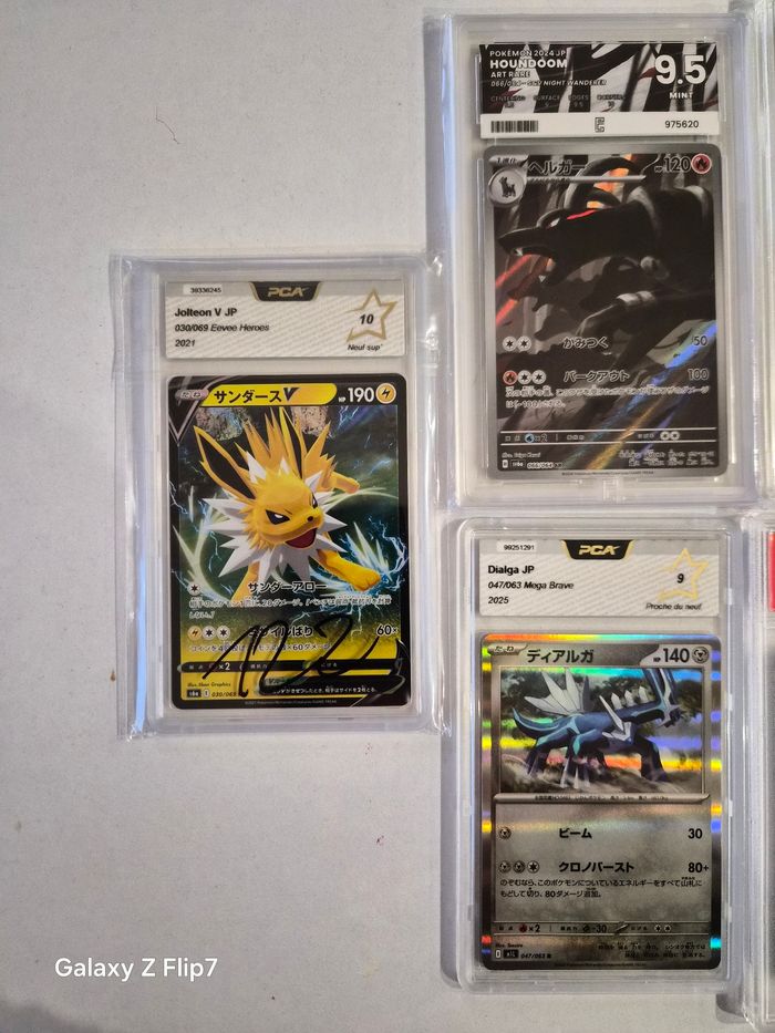 Lot de 7 cartes Pokémon gradées - photo numéro 4