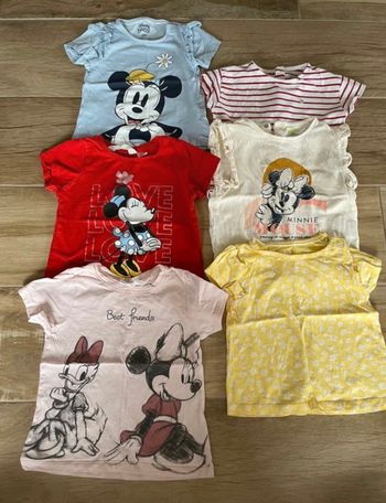 Lot tee shirt minnie