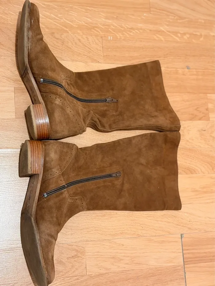 Bottes en daim – Accessoire Diffusion – Taille 40 - photo numéro 3