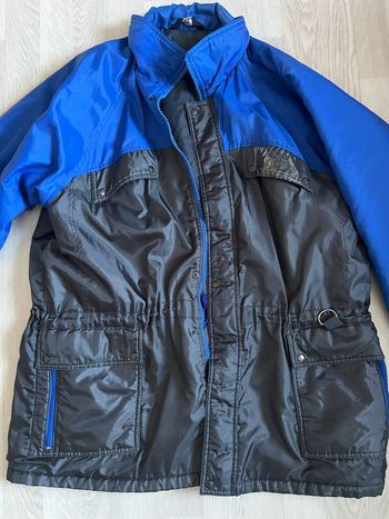 Manteau homme imperméable bleu et noir - Taille XL