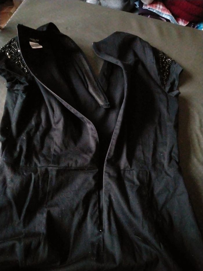 Robe de fêtes noire avec perles femme 44 la redoute - photo numéro 10