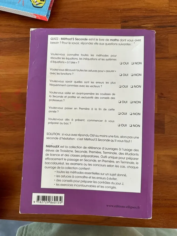 Livre, méthod’s mathématiques, seconde - photo numéro 3