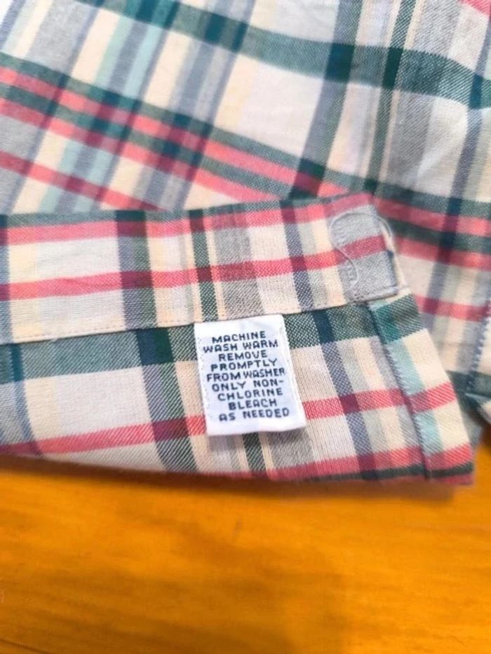 Chemisette à carreaux - Ralph Lauren - Caldwell - Logo brodé marine - Vert foncé, rouge - Taille XL - photo numéro 9