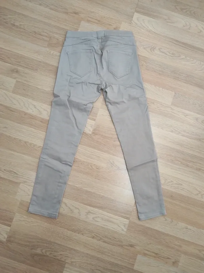 Pantalon beige skinny Camaïeu femme - photo numéro 3
