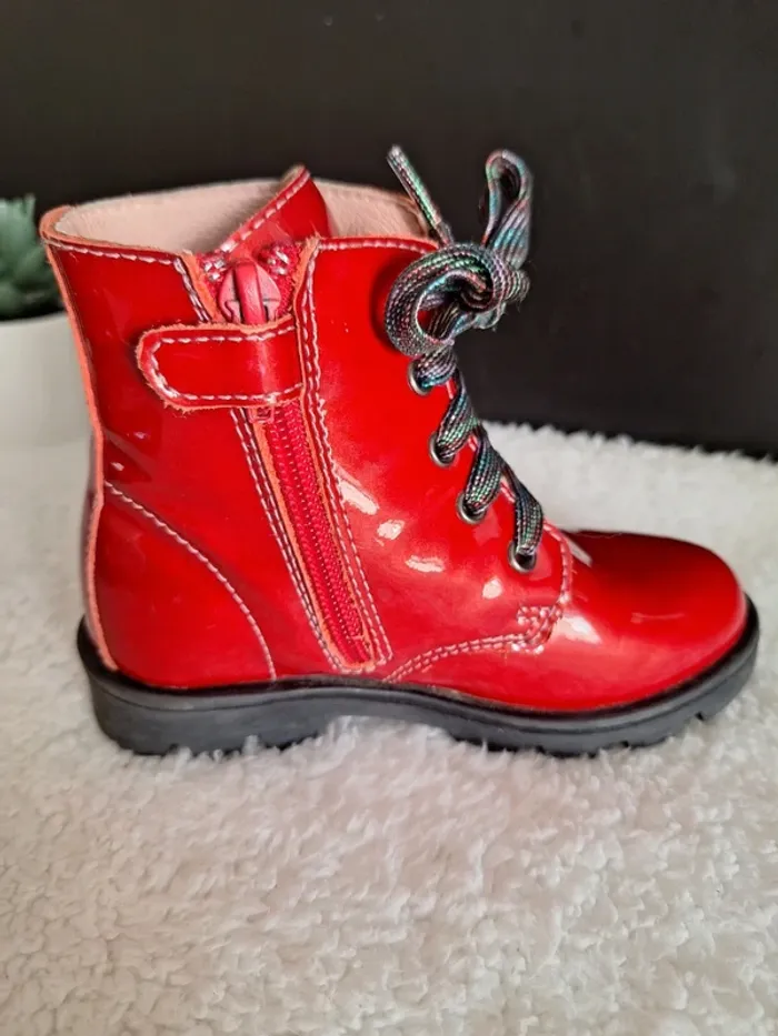Bottines rouges vernies - photo numéro 5