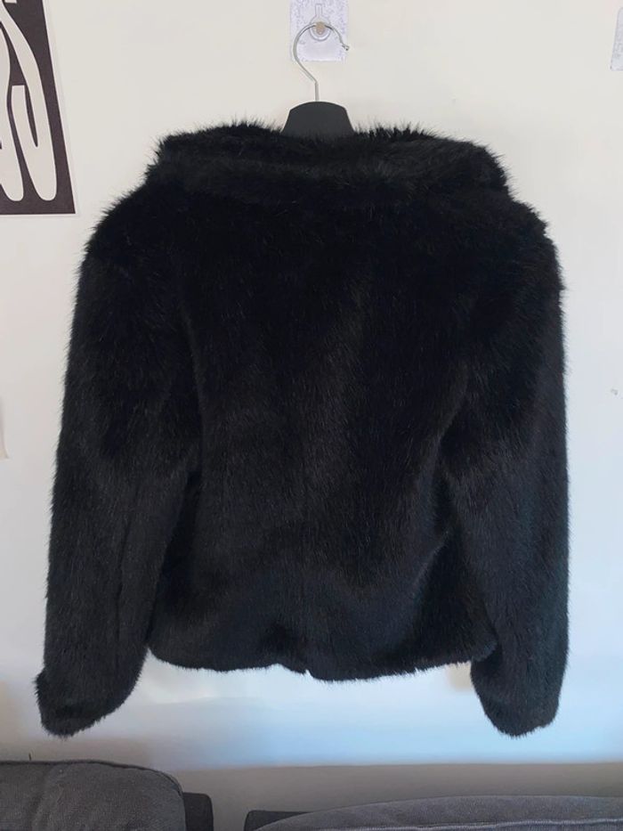 Manteau fourrure noir - photo numéro 3
