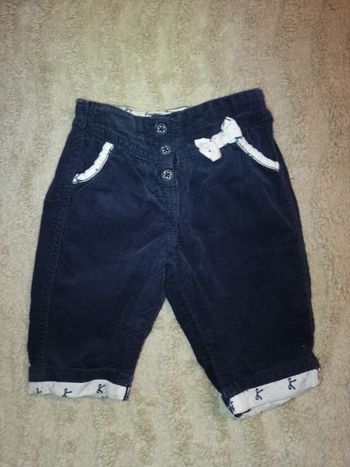 Pantalon bébé en velours côtelé