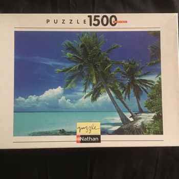 Puzzle plage  cocotier 1500 pièces