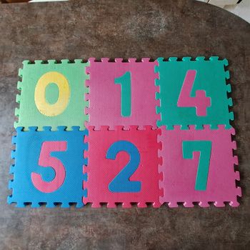 tapis mousse 6 carrés