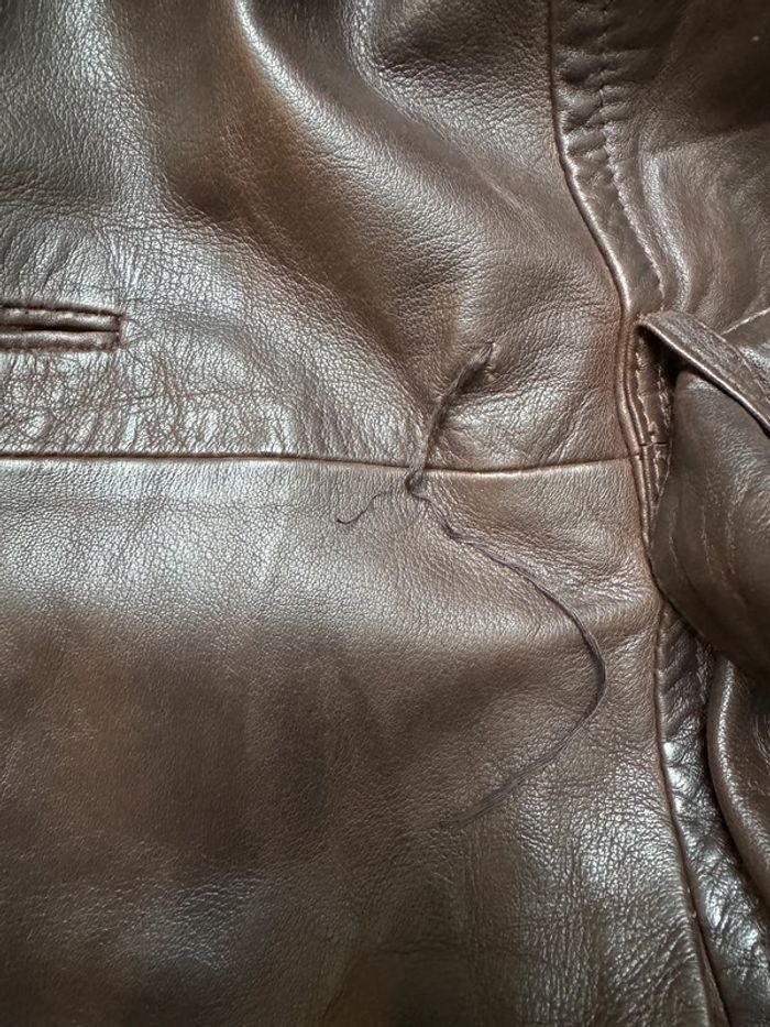 Trench en cuir vintage Redskins Taille 38 - photo numéro 6