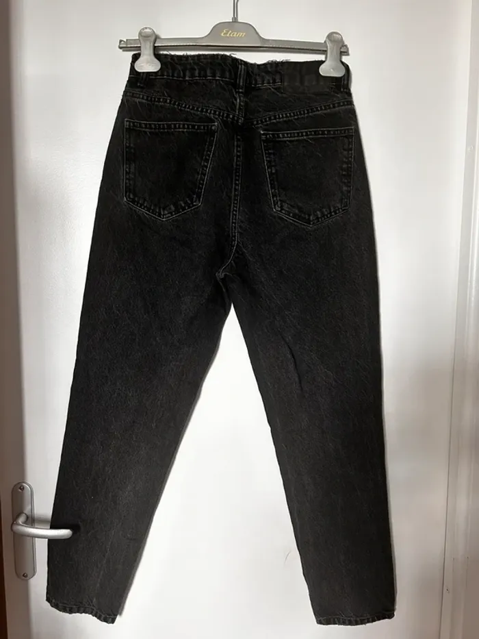 Jeans Zara taille 36 coupe droite taille haute - photo numéro 3