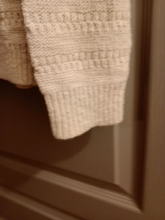 Pull homme taille s mailles blanc cassé c2 - photo numéro 6