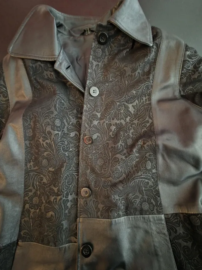 Veste en cuir véritable - photo numéro 7
