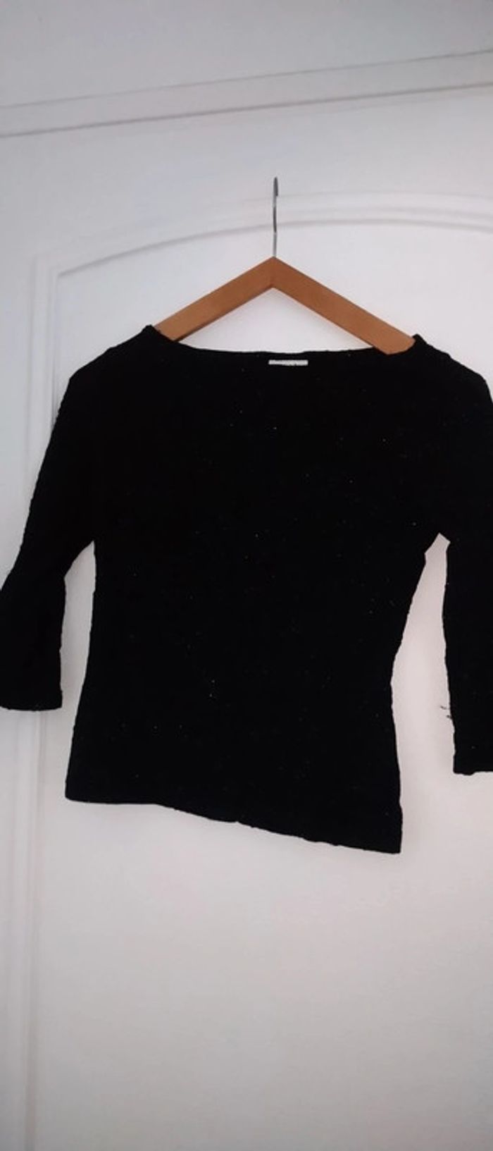 Haut noir avec broderies scintillantes vintage femme 36 pimkie - photo numéro 4