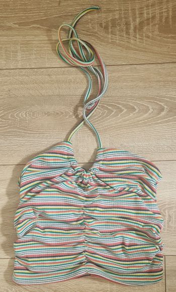 T. 36 (S) - Joli Crop Top rayé