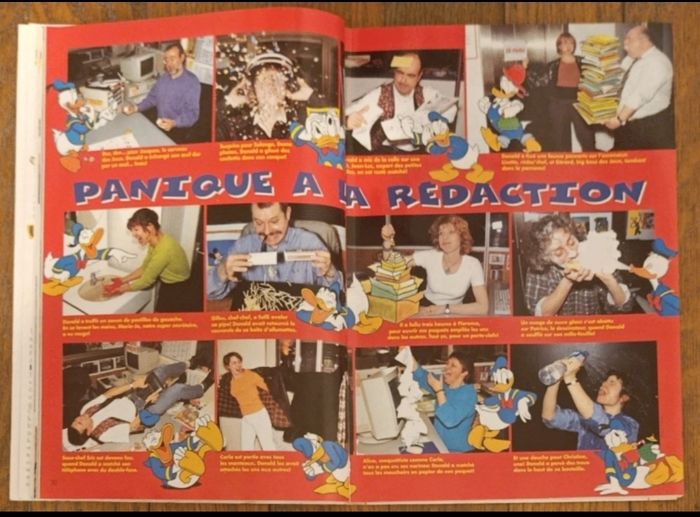 Ancien journal de mickey avec cadeau autocollants 101 dalmatiens N°2336 de 1997 vintage - photo numéro 8