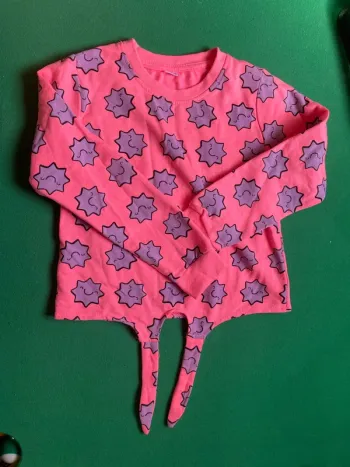 Pull sweat à nouer en bas fille 8 ans