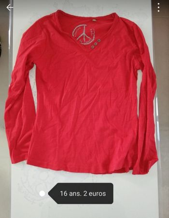 Tee shirt taille 16 ans