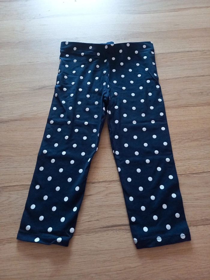 Legging court à pois