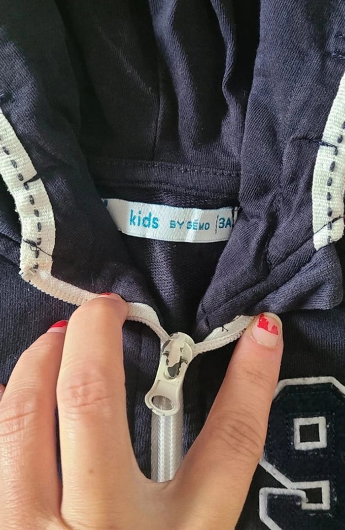 Gilet a capuche gémo 3ans - photo numéro 3