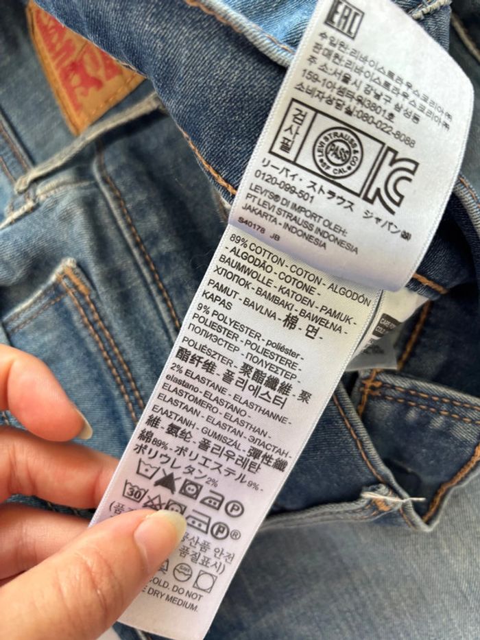 Jean Levi’s slimming skinny slim fit bleu destroy mi taille haute taille M/38 L30 - photo numéro 9