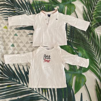 Lots 2 tee-shirts manches longues