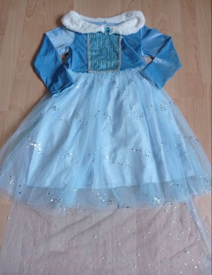 Deguisement robe princesse bleu 6ans - photo numéro 3