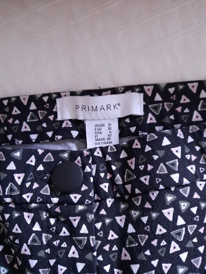 Pantalon noir à motifs slim Primark taille 38 - photo numéro 3