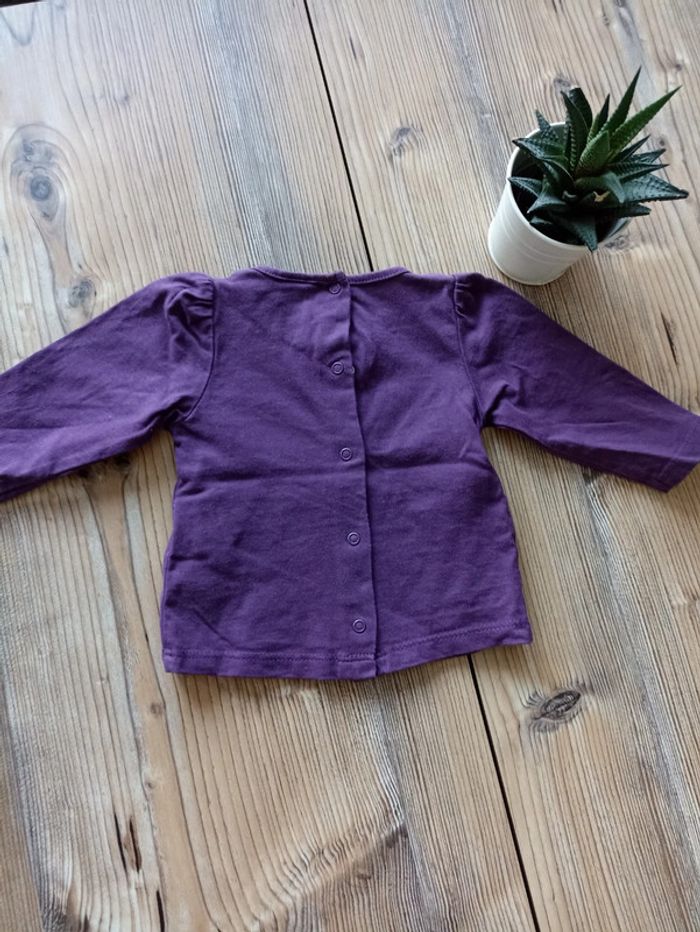 T-shirt manches longues fille 3 mois - photo numéro 3