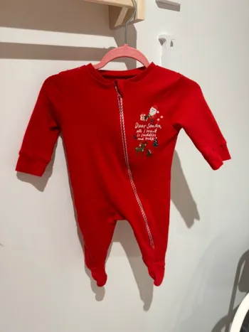 Grenouillère pyjamas dors bien bebe de noël