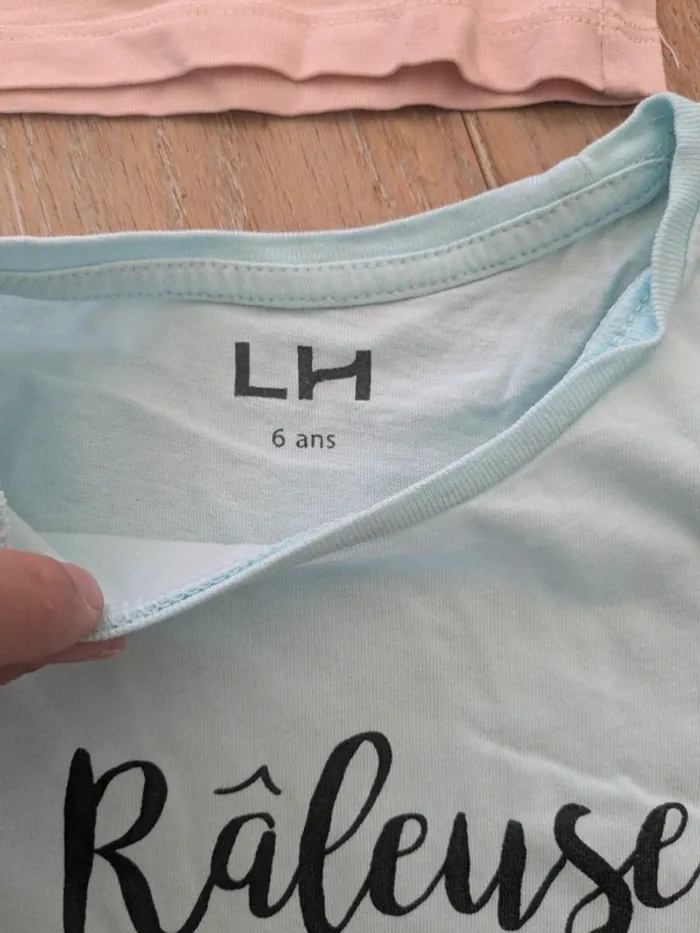 Lot tee shirt fille 6 ans - photo numéro 9