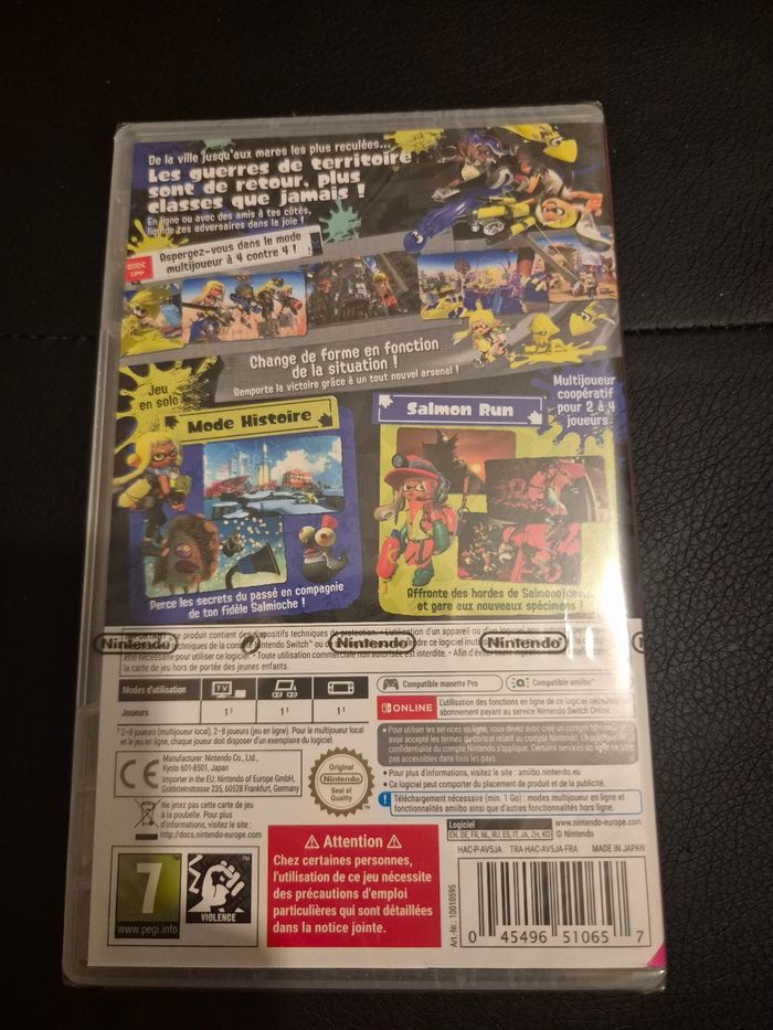 Splatoon 3 sur switch neuf sous blister - photo numéro 2