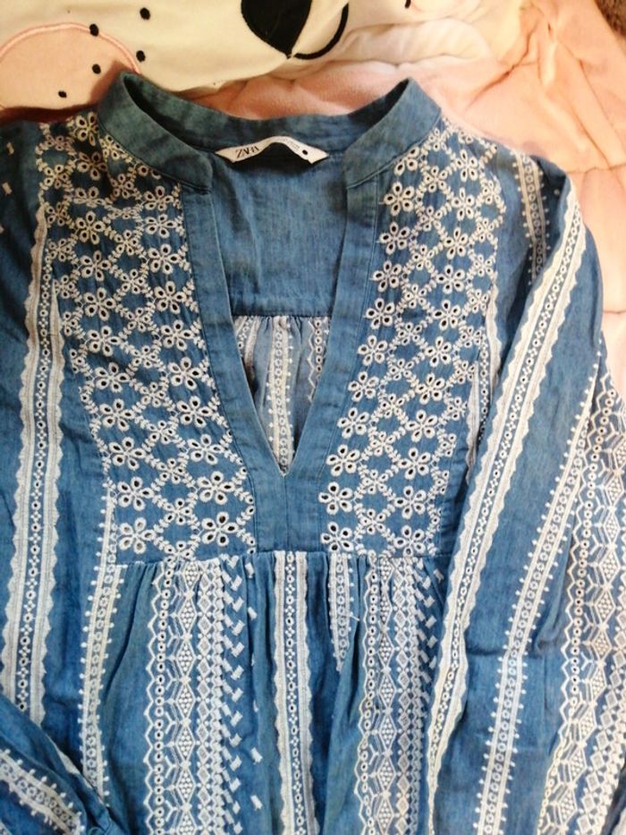 Robe brodée zara - photo numéro 4