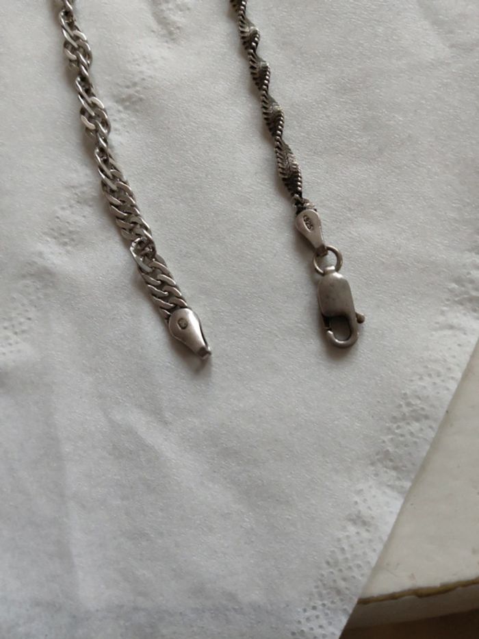 Bracelet argent 17 cm et 18 cm et 19 cm - photo numéro 4
