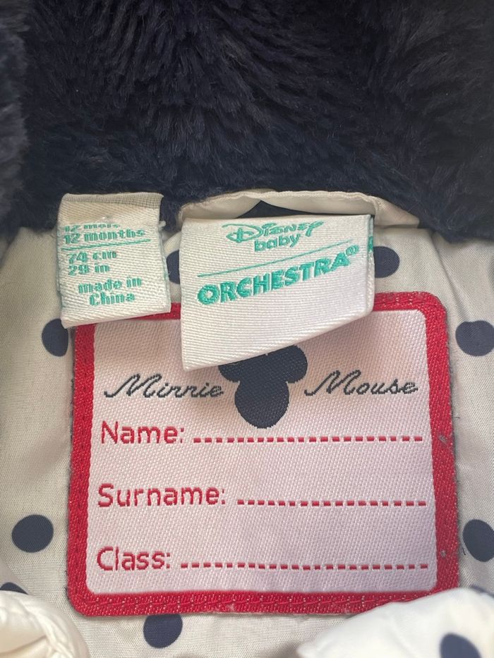 Doudoune Minnie bébé fille 12 mois - Orchestra - photo numéro 3